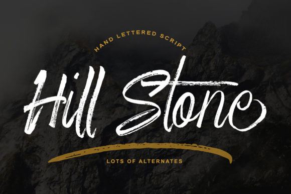 Hill Stone Font Poster 1