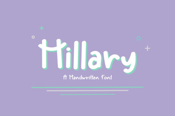 Hillary Font Poster 1