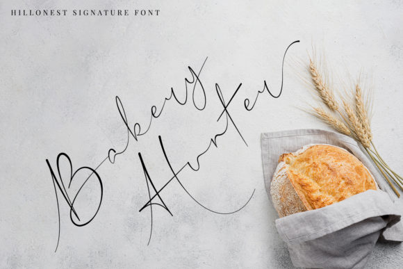 Hillonest Signature Font Poster 7