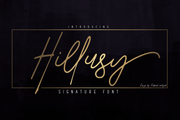 Hillusy Font Poster 1