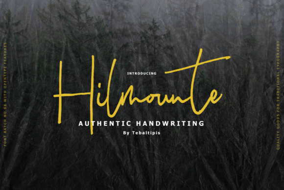 Hilmounte Font Poster 1