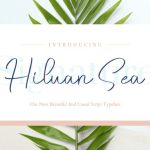 Hiluan Sea Font Poster 1