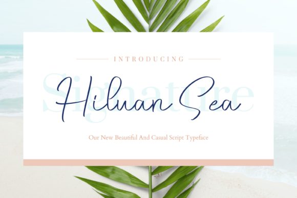 Hiluan Sea Font Poster 1