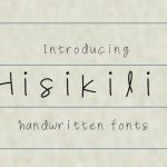 Hisikilii Font Poster 1