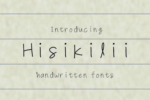 Hisikilii Font