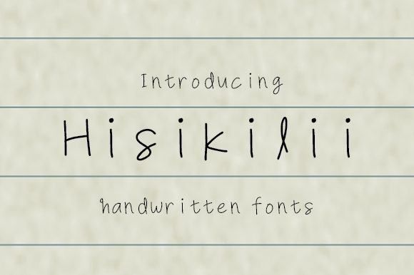 Hisikilii Font Poster 1