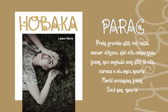 Hobaka Font Poster 3