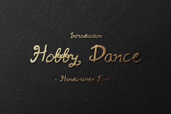 Hobby Dance Font Poster 1