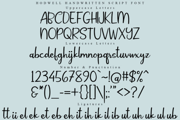 Hodwells Font Poster 6
