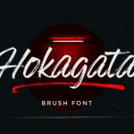 Hokagata Font Poster 1