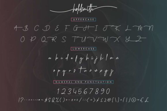 Holdsmith Font Poster 5