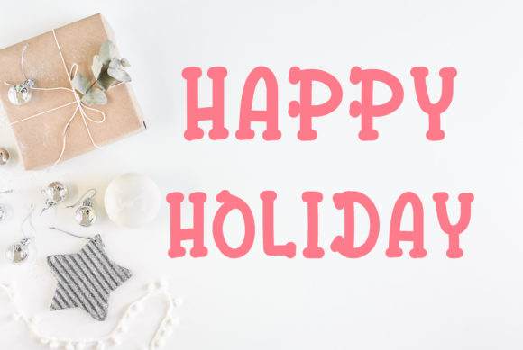 Holiday Font Poster 2