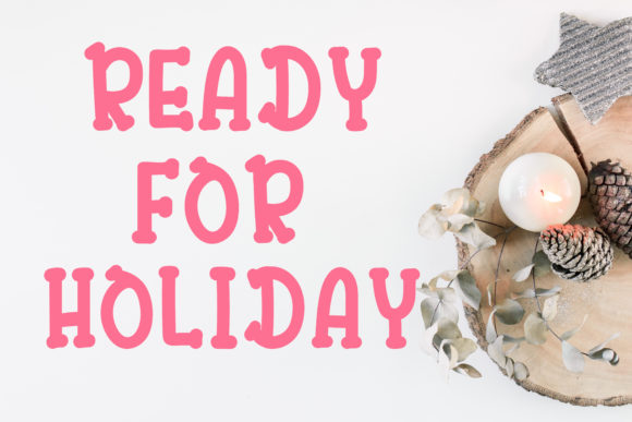 Holiday Font Poster 3