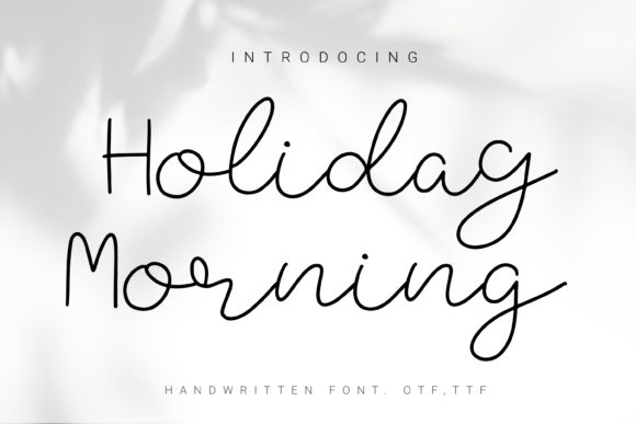 Holiday Morning Font Poster 1