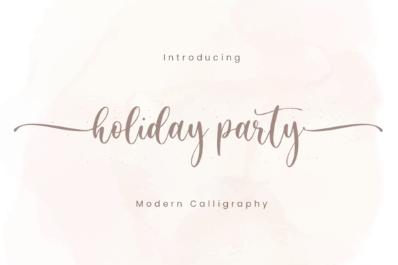 Holiday Party Font Poster 1