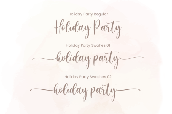 Holiday Party Font Poster 9