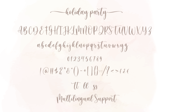 Holiday Party Font Poster 10