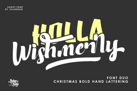Holla Wishmerry Font Poster 1
