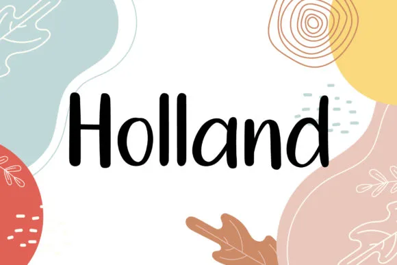 Holland Font Poster 1