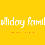 Holliday Family Font Poster 1