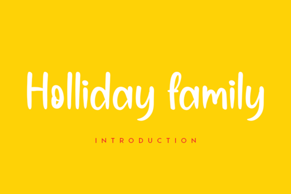 Holliday Family Font Poster 1