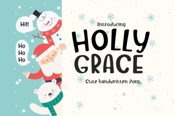 Holly Grace Font Holly Grace Font Poster 1