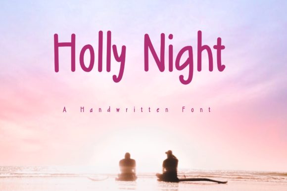 Holly Night Font Poster 1