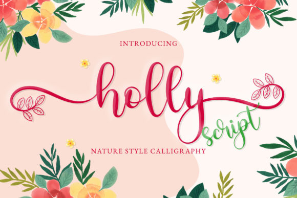 Holly Script Font Poster 1