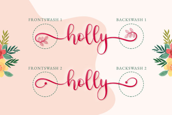 Holly Script Font Poster 2
