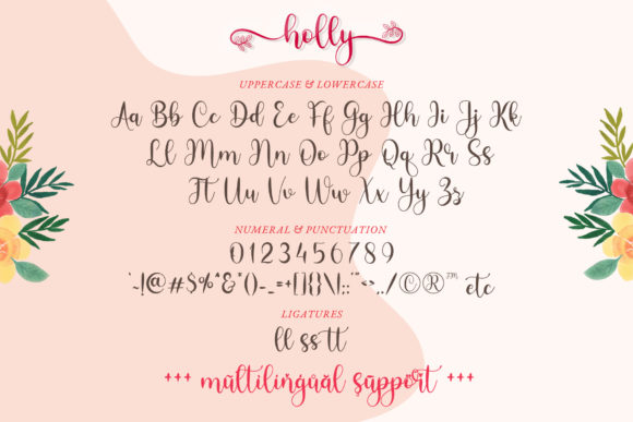 Holly Script Font Poster 9