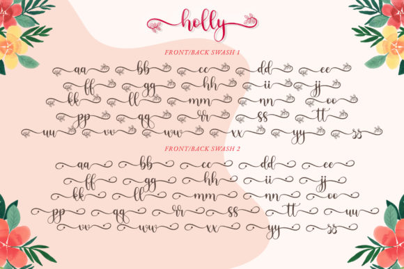 Holly Script Font Poster 10