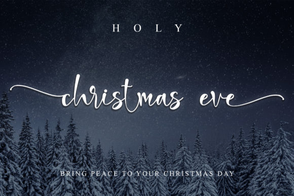 Holy Christmas Eve Font Poster 1