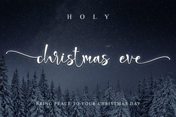 Holy Christmas Eve Font Poster 1