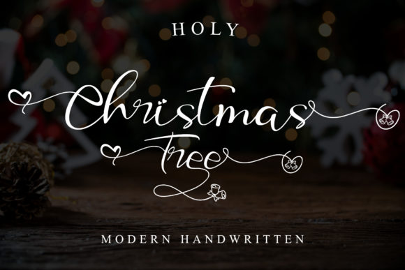 Holy Christmas Tree Font