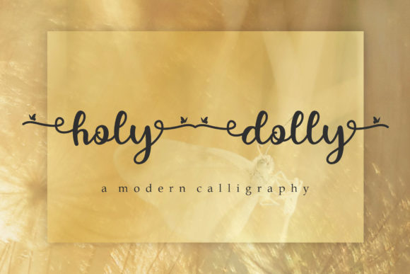 Holy Dolly Font Poster 1