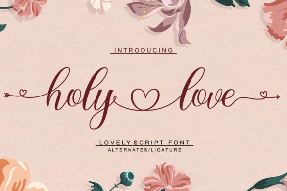 Holy Love Font Poster 1