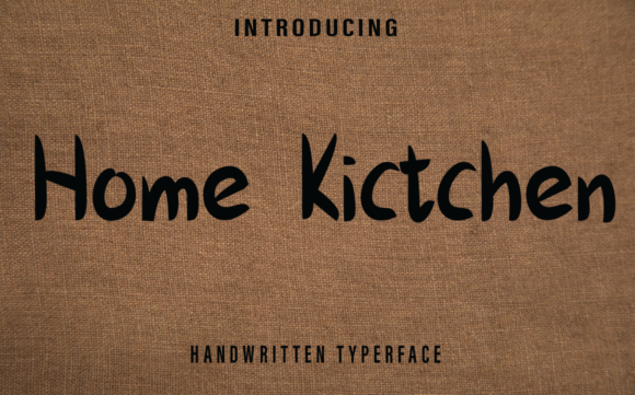 Home Kitchen Font Poster 1