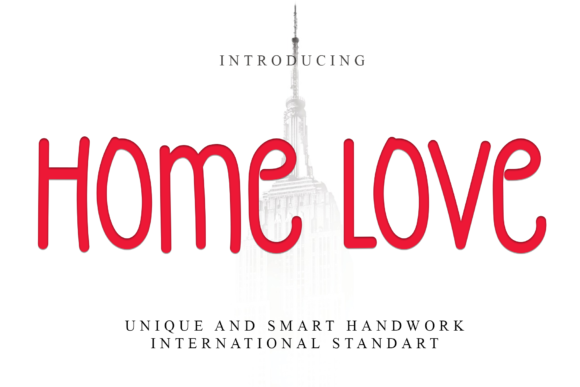 Home Love Font Poster 1