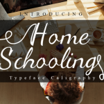 Home Schooling Font Poster 1