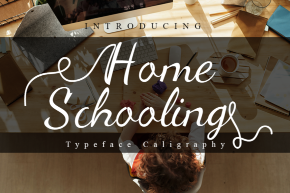 Home Schooling Font Poster 1