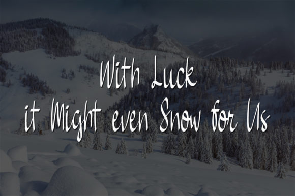 Home Snow Font Poster 3