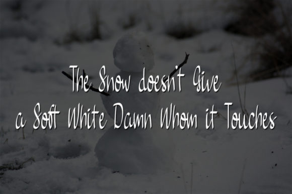Home Snow Font Poster 4