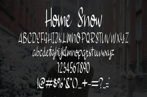 Home Snow Font Poster 5