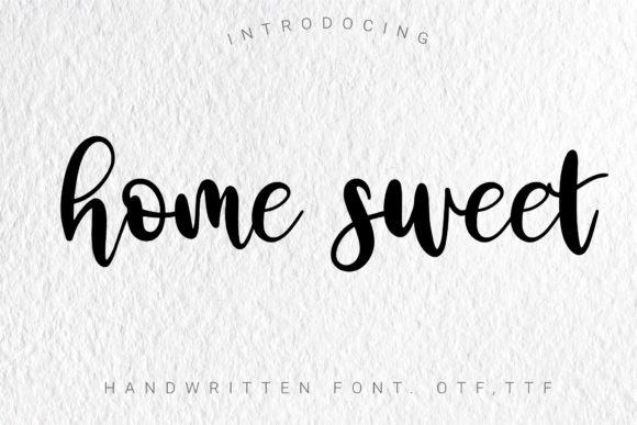 Home Sweet Font Poster 1