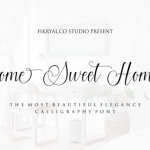 Home Sweet Home Font Poster 1