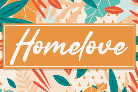 Homelove Font Poster 1