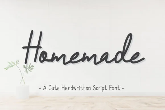 Homemade Font Homemade Font Poster 1