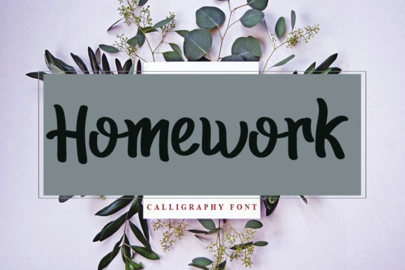 Homework Font