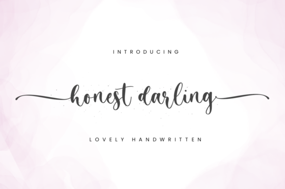 Honest Darling Font Poster 1