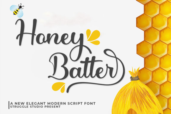 Honey Batter Font Poster 1